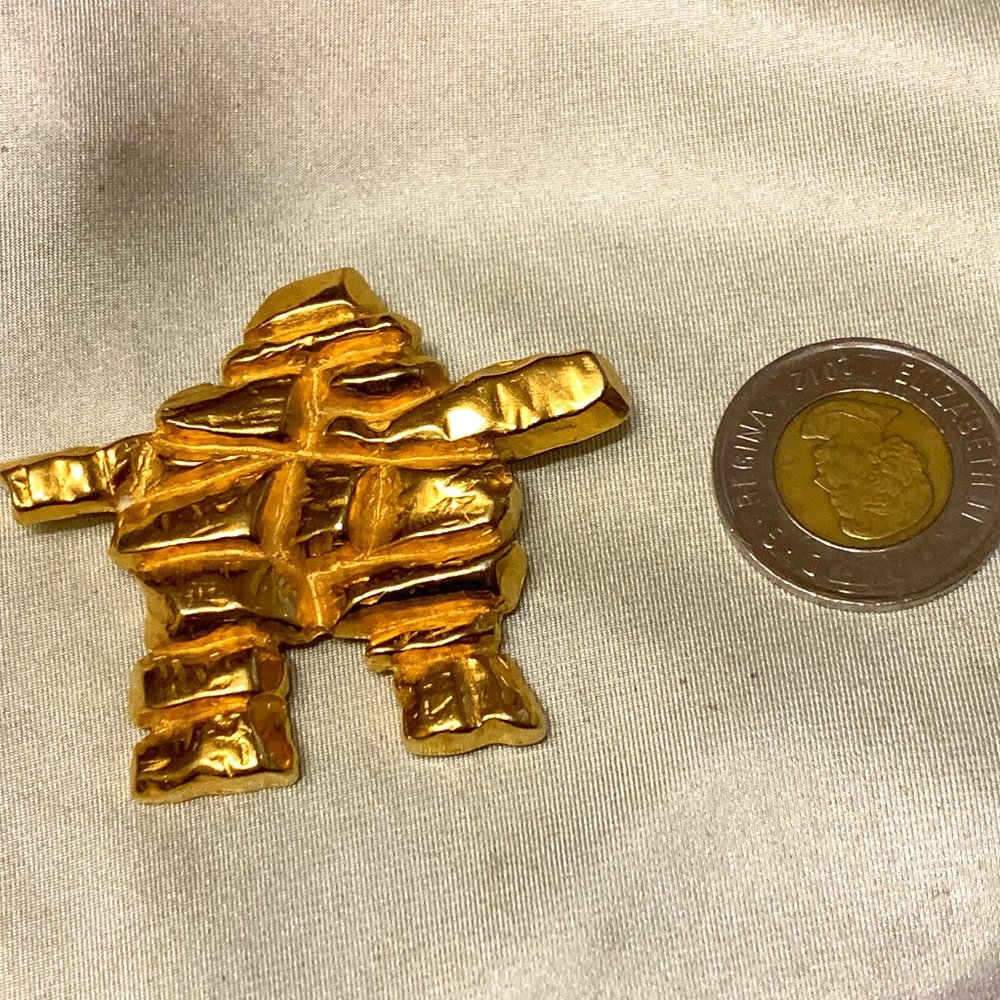 💝Vintage Inukshuk Canadian Brooch - Picture 3 of 4